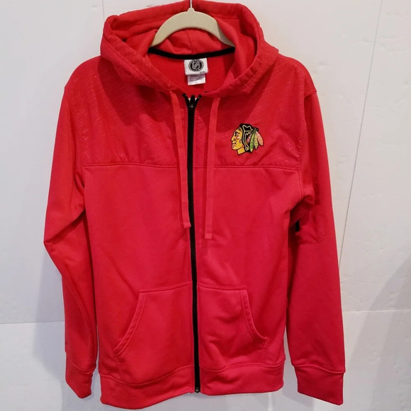 NHL RED HOODIE BLACK HAWKS SIZE S WOMEN'S - Picture 1 of 8